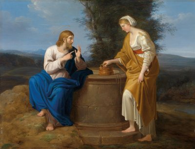 Cristo e la Samaritana al pozzo da Ferdinand Georg Waldmuller